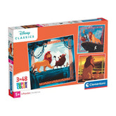 Clementoni LE ROI LION - PUZZLE 3X48 PIECES