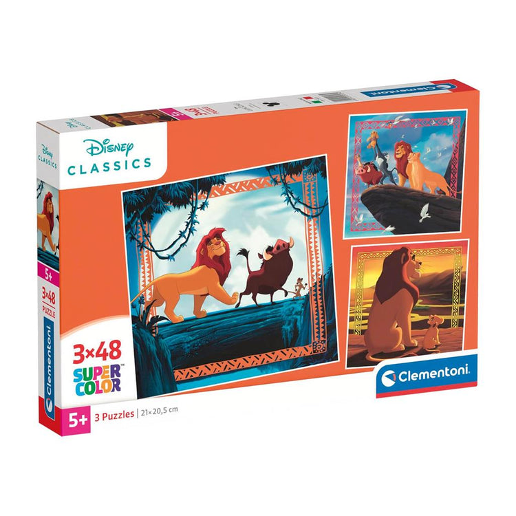 Clementoni LE ROI LION - PUZZLE 3X48 PIECES