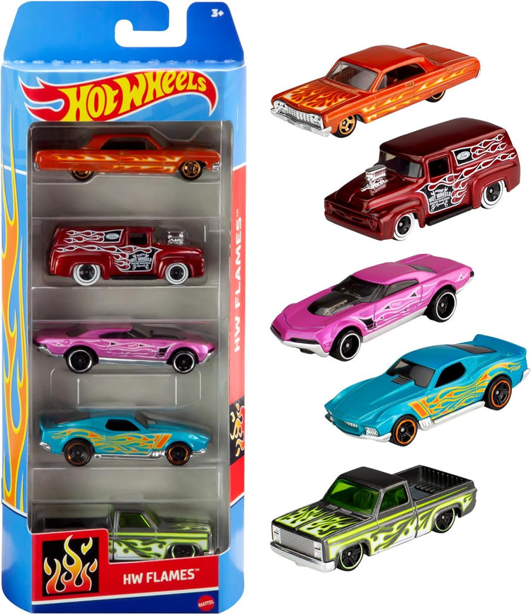 Coffret 5 voitures Hot Wheels