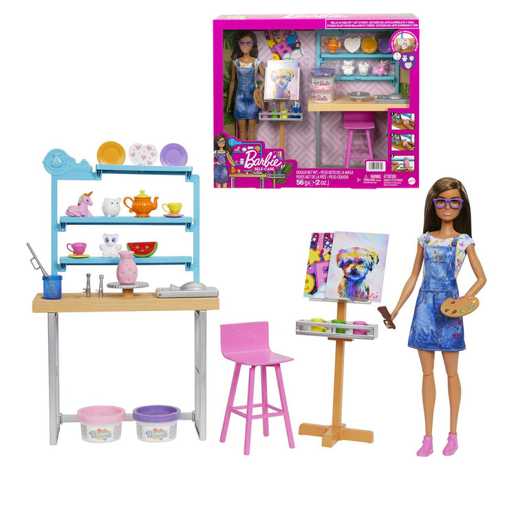 MATTEL Poupée Barbie Coffret Atelier artistique