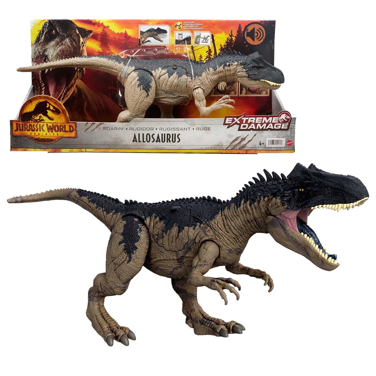 Mattel jurassic world allosaurus on sale