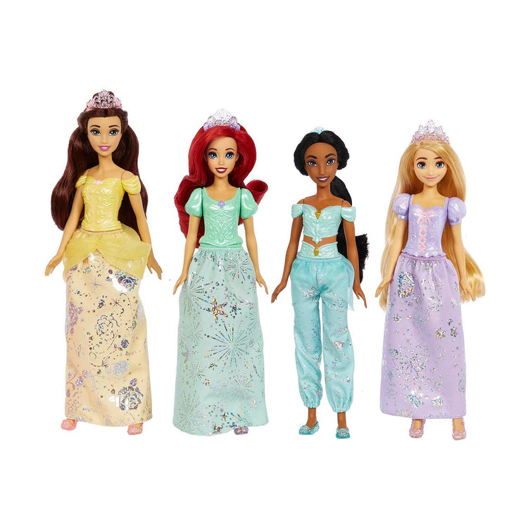 Mattel Disney Pack de 4 poupées princesses mode