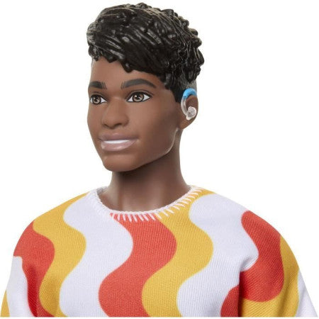 MATTEL Poupée Ken Fashionista T-Shirt vagues