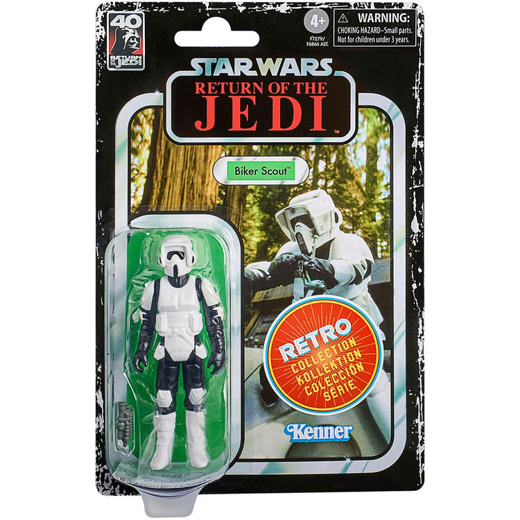 HASBRO Star Wars Episode VI Retro Collection - Figurine Biker Scout 10 cm