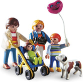 Playmobil 3209 city life la promenade en famille avec poussette chien et enfants