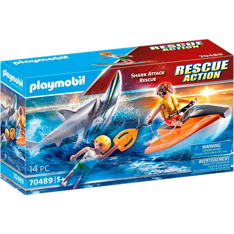 70489 Playmobil Playmobil Rescue Action Requin Attaque Sauvetage
