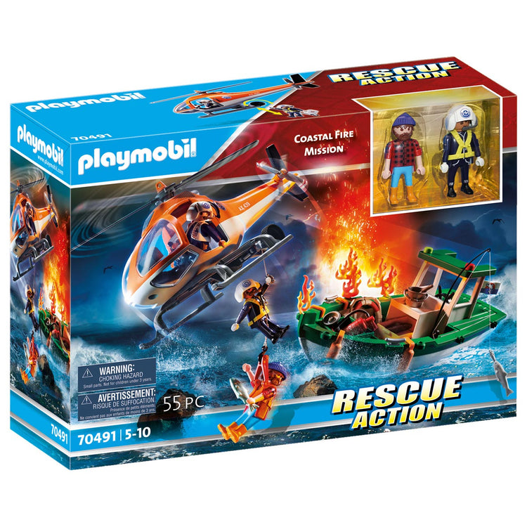 70491 Playmobil Rescue Action Coastal Fire Mission
