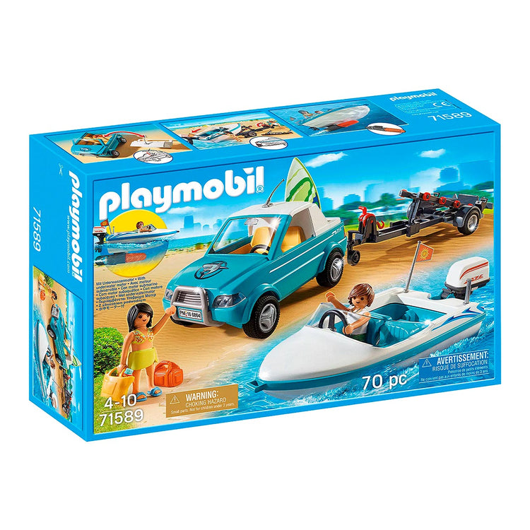 71589 Playmobil Pick-up de surfeur avec speedboat PLAYMOBIL