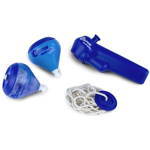 E-SPIN Jeu de 2 toupies avec lanceur électrique Chicos