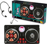 DeQube table de mixage DJ Set - Avec écouteurs - Pour enfants - Avec boule disco