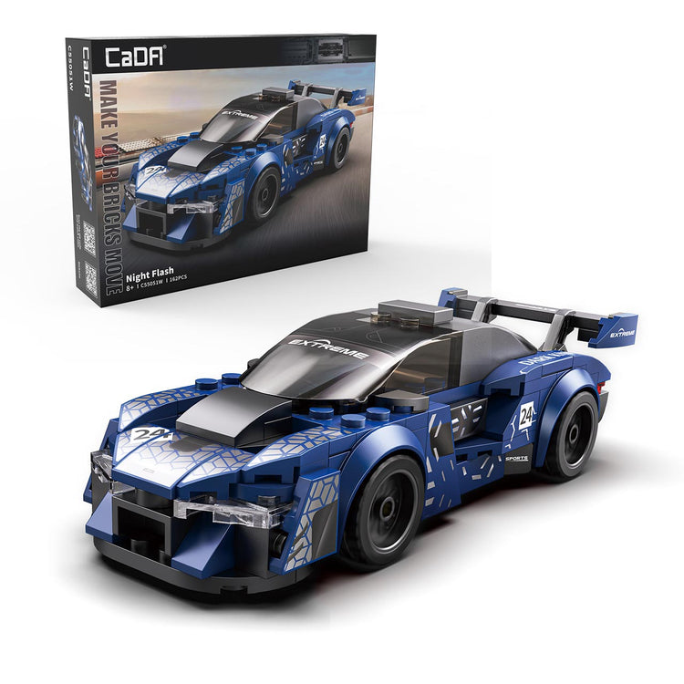 Jouet de construction CaDA Cars Night Flash ensemble de 162 pièces