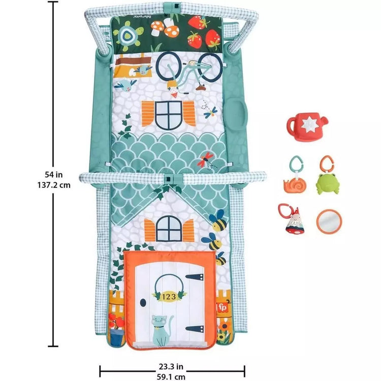 Mattel Fisher-Price - Tapis d'activités Transformation 3 en 1 avec son Explorers House