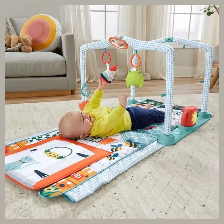 Mattel Fisher-Price - Tapis d'activités Transformation 3 en 1 avec son Explorers House