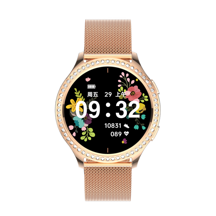 Smartwatch - Vogue 2024 Edition IP67 with GOLD Milanese strap