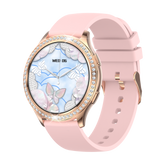 Montre connectée -Edition Vogue 2024 IP67 avec bracelet en silicone couleur Rose