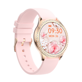 Montre connectée -Edition Vogue 2024 IP67 avec bracelet en silicone couleur Rose