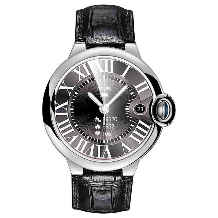 Montre connectée -Edition Elégance 2024 IP67 avec alliage haute résistance et bracelet en cuir de luxe