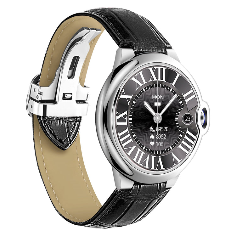 Montre connectée -Edition Elégance 2024 IP67 avec alliage haute résistance et bracelet en cuir de luxe