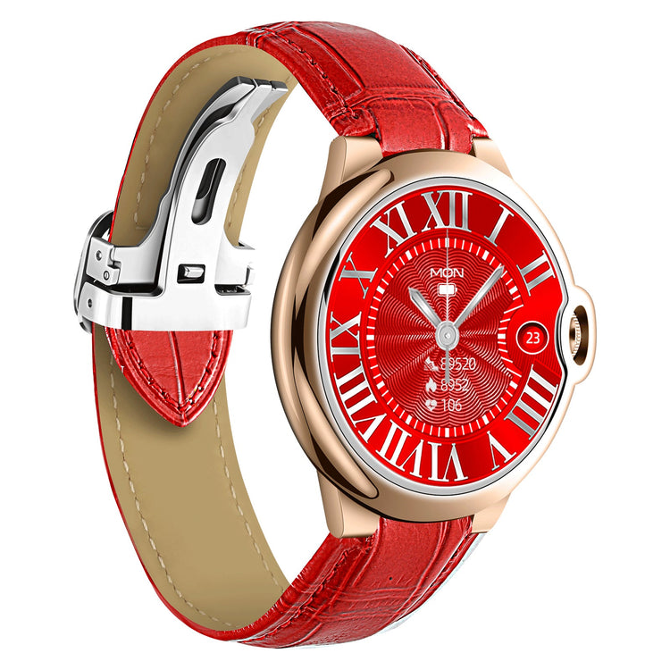 Montre connectée -Edition Elégance 2024 IP67 avec alliage haute résistance et bracelet en cuir de luxe