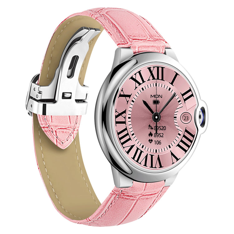 Montre connectée -Edition Elégance 2024 IP67 avec alliage haute résistance et bracelet en cuir de luxe