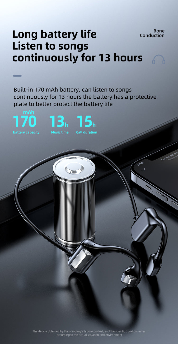 Casque audio à conduction osseuse Bluetooth 5.2 edition ALPINE couleur Noir