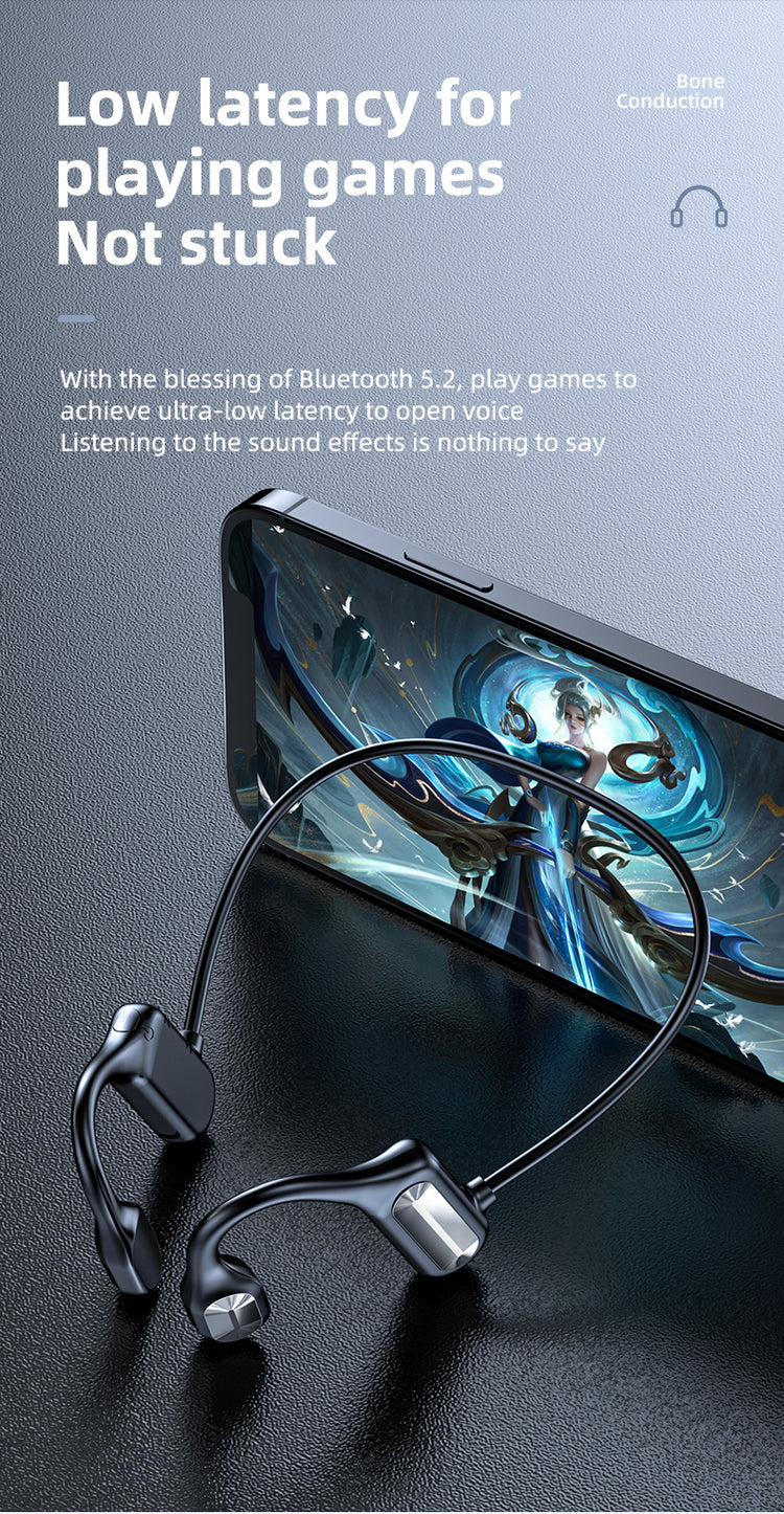 Casque audio à conduction osseuse Bluetooth 5.2 edition ALPINE couleur Noir