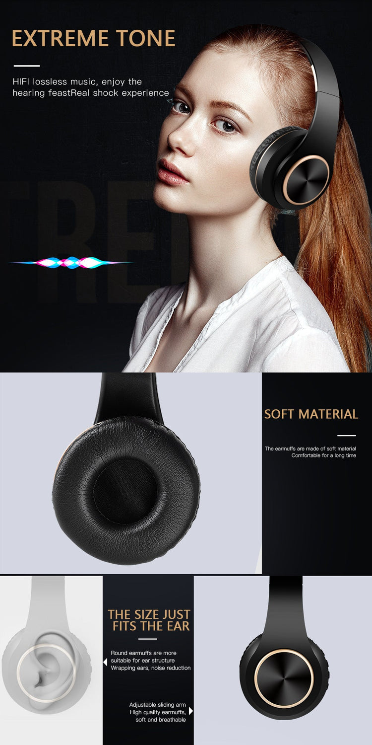 Casque stéréo Bluetooth V5.0 - Edition STUDIO