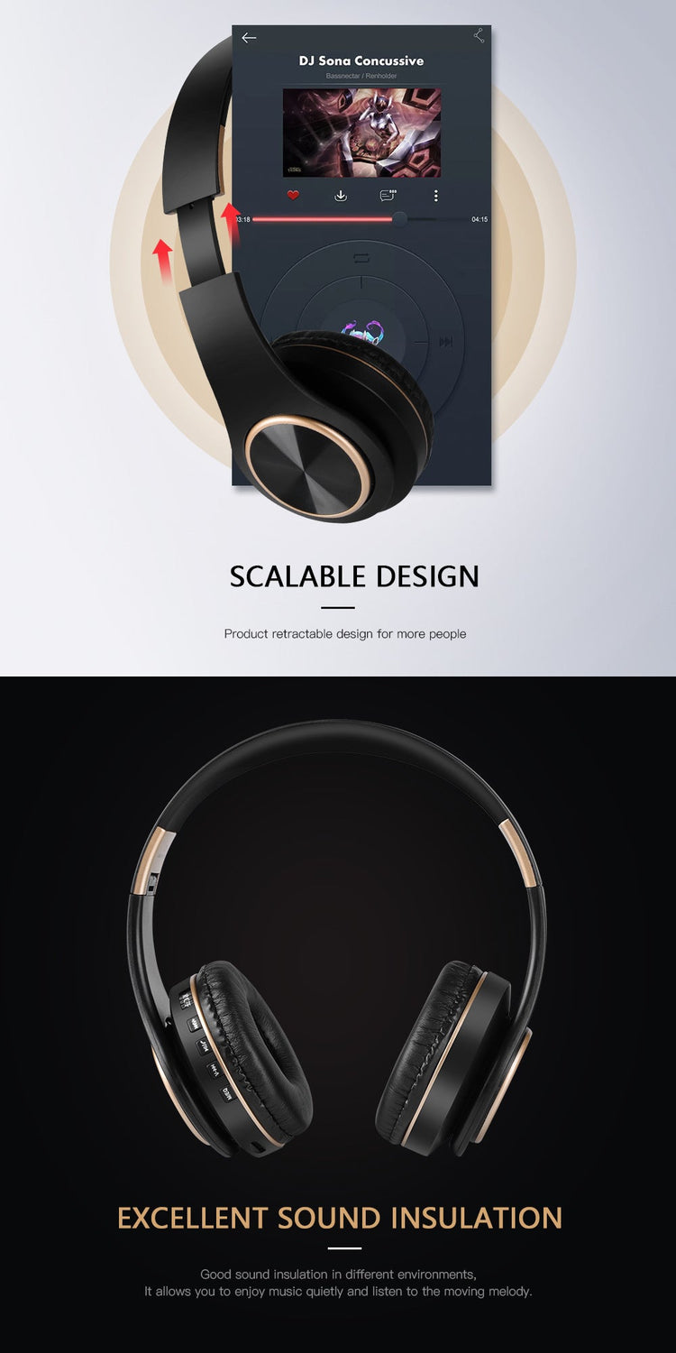 Casque stéréo Bluetooth V5.0 - Edition STUDIO