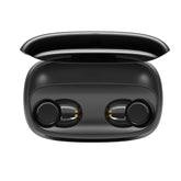 Ecouteurs sans fil (TWS) Bluetooth 5.0 - affichage LED - sport Edition GAMING + boitier chargeur couleur Noir