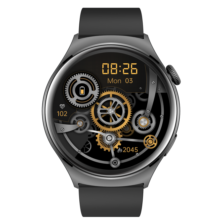 Montre connectée AMOLED - Edition Amnésia - (avec bracelet silicone) coleur Noir