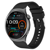 Montre connectée AMOLED - Edition Amnésia - (avec bracelet silicone) coleur Noir