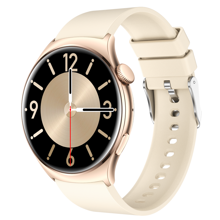 Montre connectée AMOLED - Edition Amnésia - (avec bracelet silicone) coleur Beige