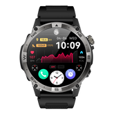 Montre connectée AMOLED NASA GPS edition Ultra Pro . écran couleur haute définition de 1,43 pouce - (avec bracelet silicone) coleur Noir