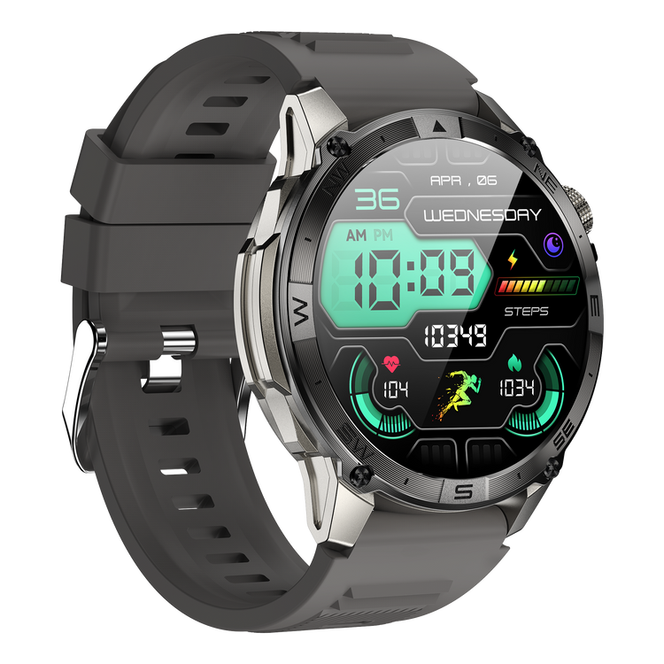 NASA GPS Edition Ultra Pro AMOLED Smartwatch. 1.43-inch high-definition color screen - (with silicone strap) Gray color