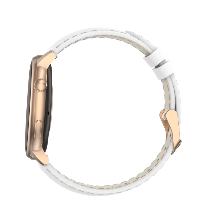 Montre connectée AMOLED - Edition Saphir (avec bracelet silicone) coleur Rose Gold