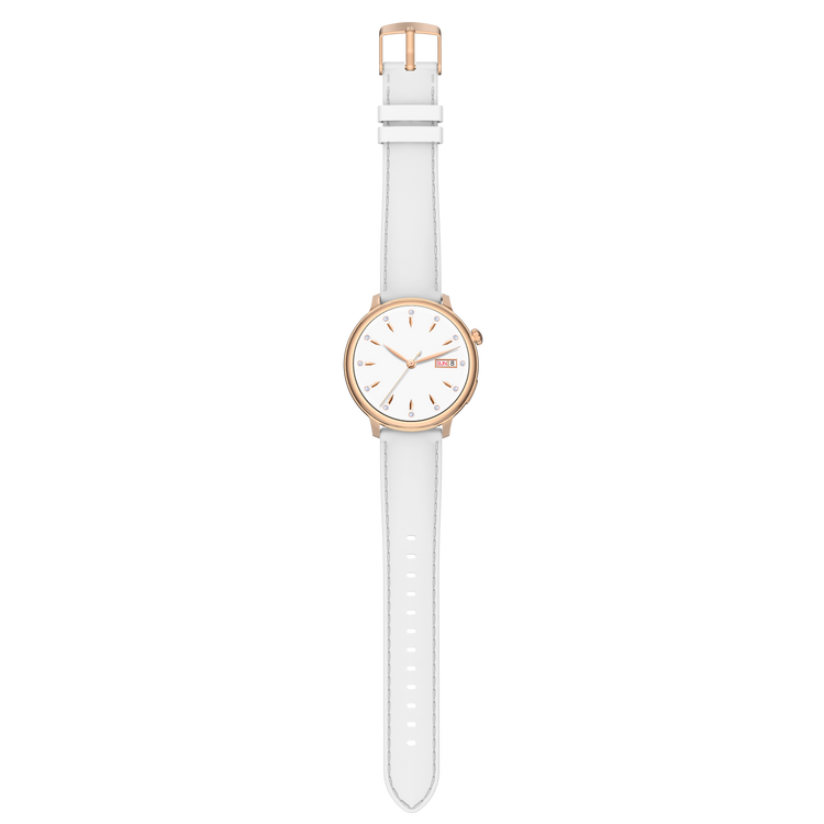 Montre connectée AMOLED - Edition Saphir (avec bracelet silicone) coleur Rose Gold
