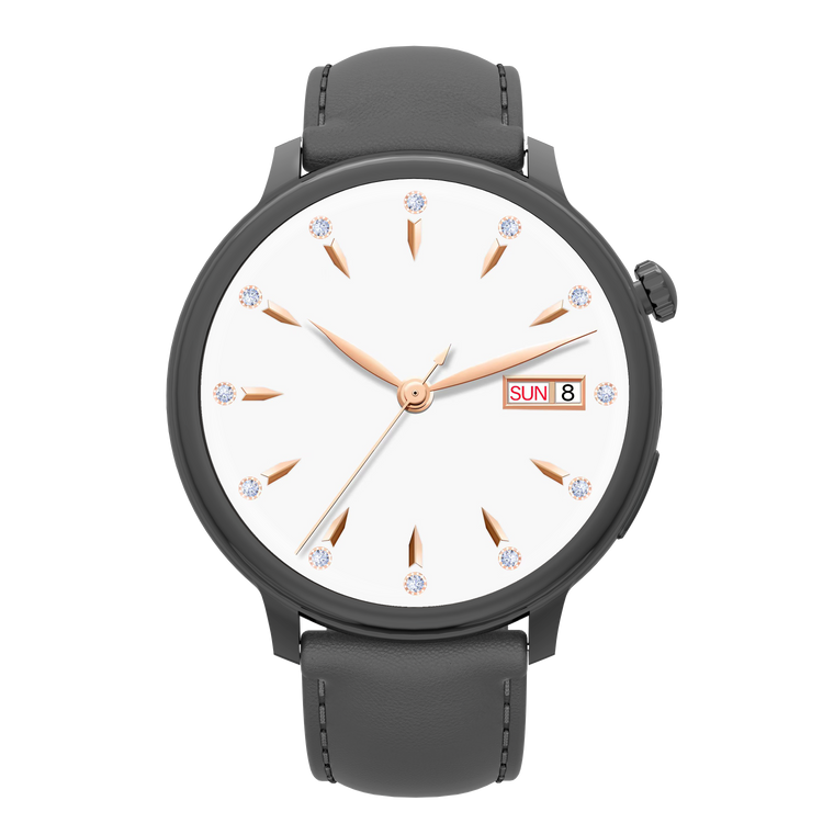 Montre connectée AMOLED - Edition Saphir (avec bracelet silicone) coleur Noir