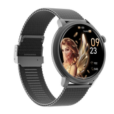 Montre connectée AMOLED - Edition Saphir (avec bracelet en acier inoxydable)coleur Noir