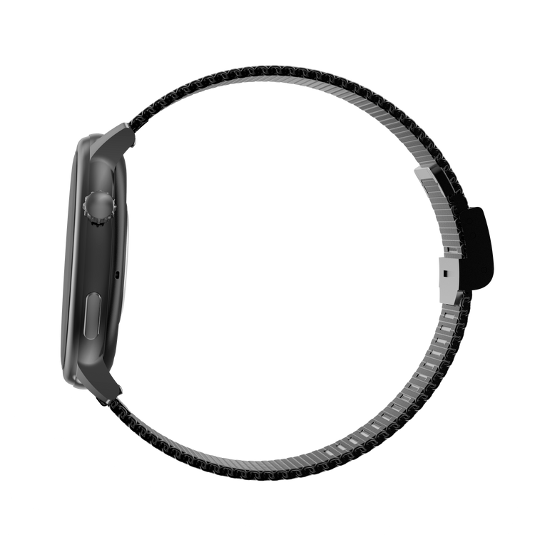 Montre connectée AMOLED - Edition Saphir (avec bracelet en acier inoxydable)coleur Noir