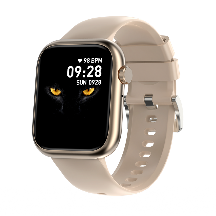 Montre connectée - Edition Omega-avec bracelet en silicone couleur Rose