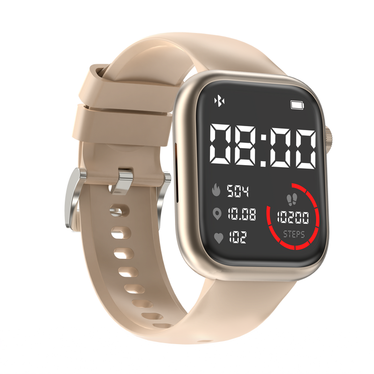 Montre connectée - Edition Omega-avec bracelet en silicone couleur Rose