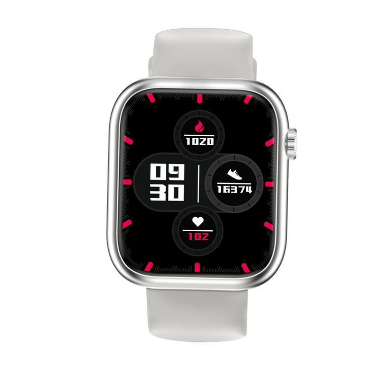 Montre connectée - Edition Omega-avec bracelet en silicone couleur Gris