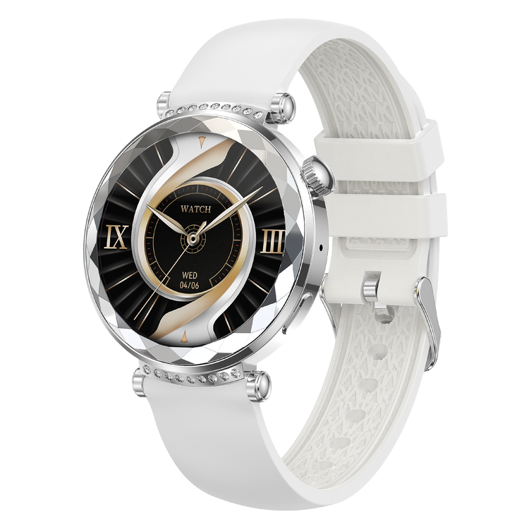 Montre connectée AMOLED- Edition Zénith Argent (avec bracelet milanais)