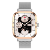 Montre connectée AMOLED- Edition Véga (avec bracelet milanais) couleur Argent