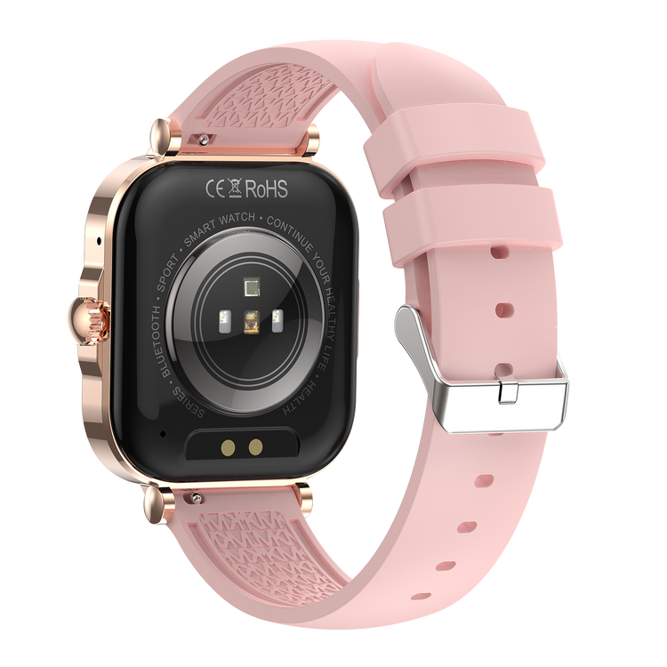 Montre connectée AMOLED- Edition Véga (avec bracelet silicone) couleur Rose