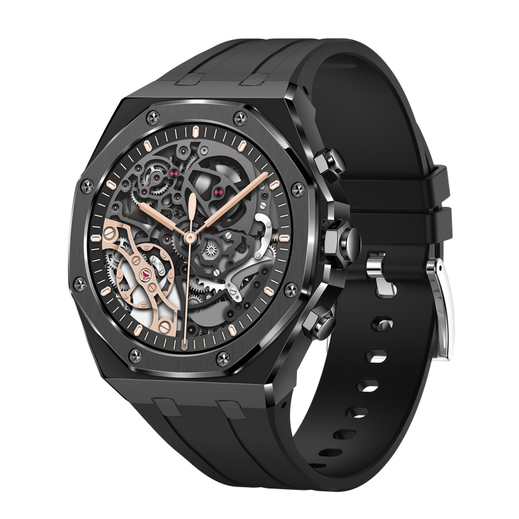 Montre connectée AMOLED NASA édition Arizona . écran couleur haute définition (avec bracelet silicone) couleur cadran Noir