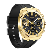 Montre connectée AMOLED NASA édition Arizona écran couleur haute définition (avec bracelet silicone) couleur cadran OR