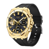 Montre connectée AMOLED NASA édition Arizona écran couleur haute définition (avec bracelet silicone) couleur cadran OR