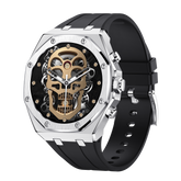 Montre connectée AMOLED NASA édition Arizona .écran couleur haute définition (avec bracelet silicone) couleur cadran ARGENT