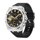 Montre connectée AMOLED NASA édition Arizona .écran couleur haute définition (avec bracelet silicone) couleur cadran ARGENT